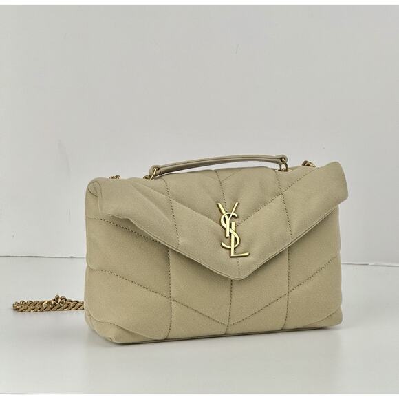 Saint Laurent Puffer Toy quilted Canvas Shoulder Bag - Picture 2 of 8